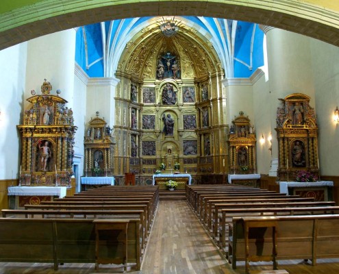 Interior de la iglesia de San Andrés de Orbiso / Orbisoko San Andrés Elizako barrualdea
